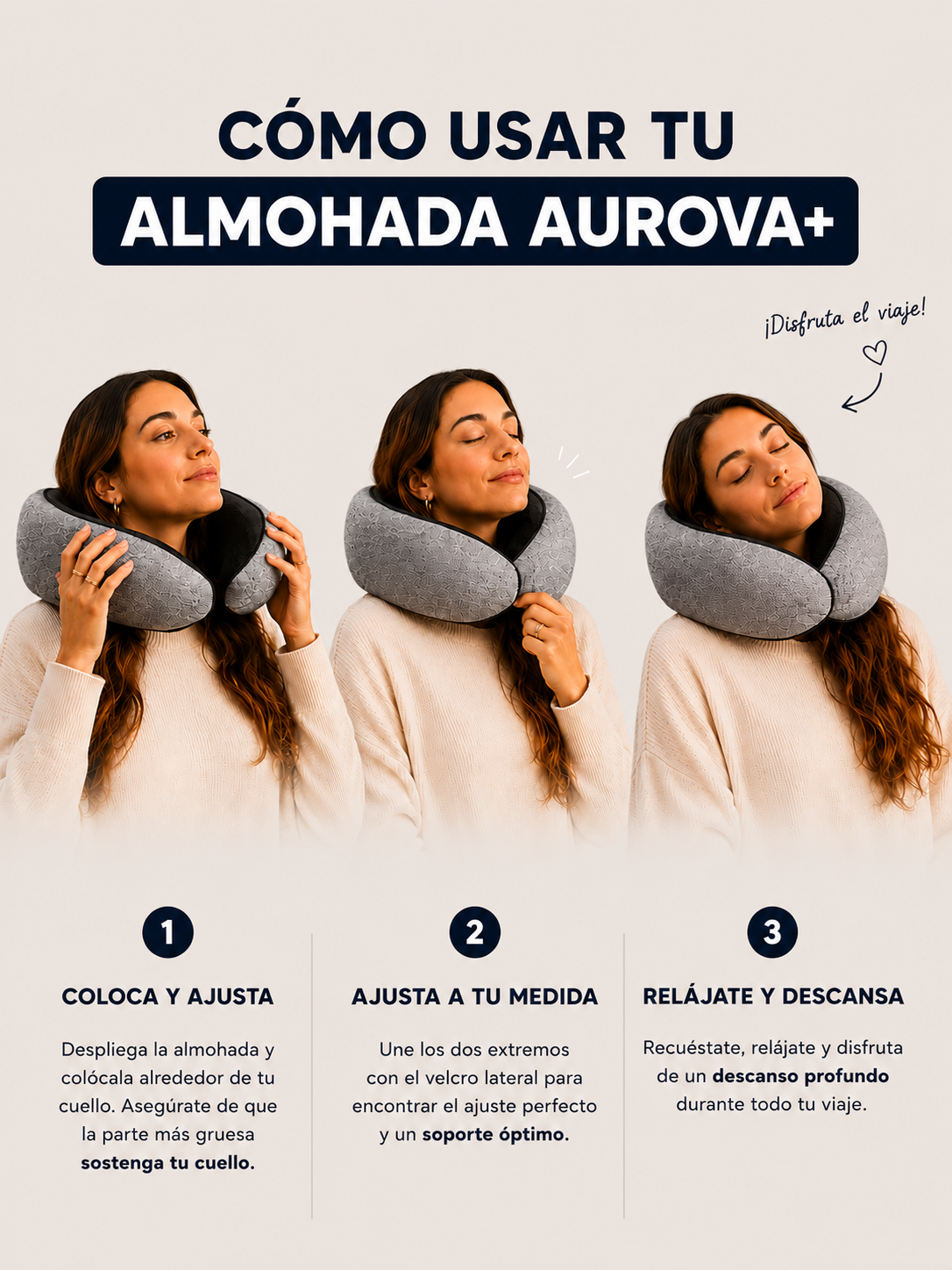 Almohada de viaje premium