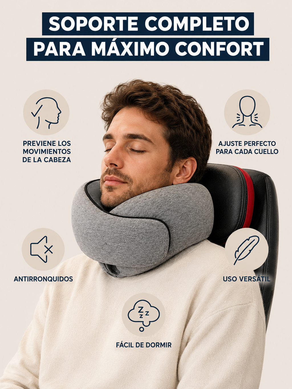 Almohada de viaje premium